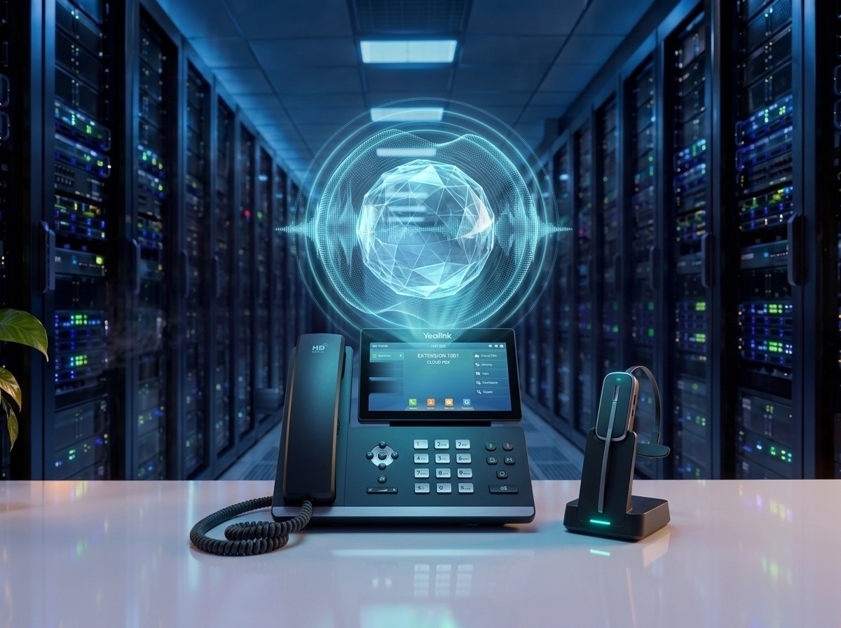 EnterBit 3D Photorealistic Cloud Telefonie Executive Desk Terminal